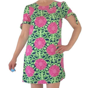 Lilly Pulitzer Pink and Green Mini Dress